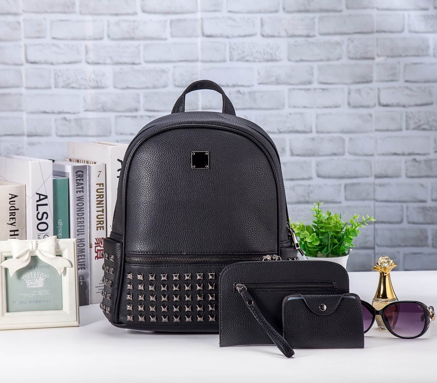 Rucsac dama negru 3 in 1 Katya biashoes.ro imagine reduceri